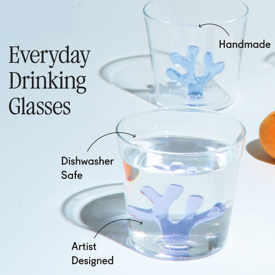 modern drinking glasses