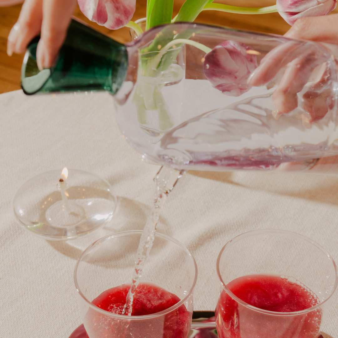 We're obsessed with this whimsical oil bottle that's crafted from hand-blown borosilicate glass—it would make any kitchen countertop look infinitely more chic.