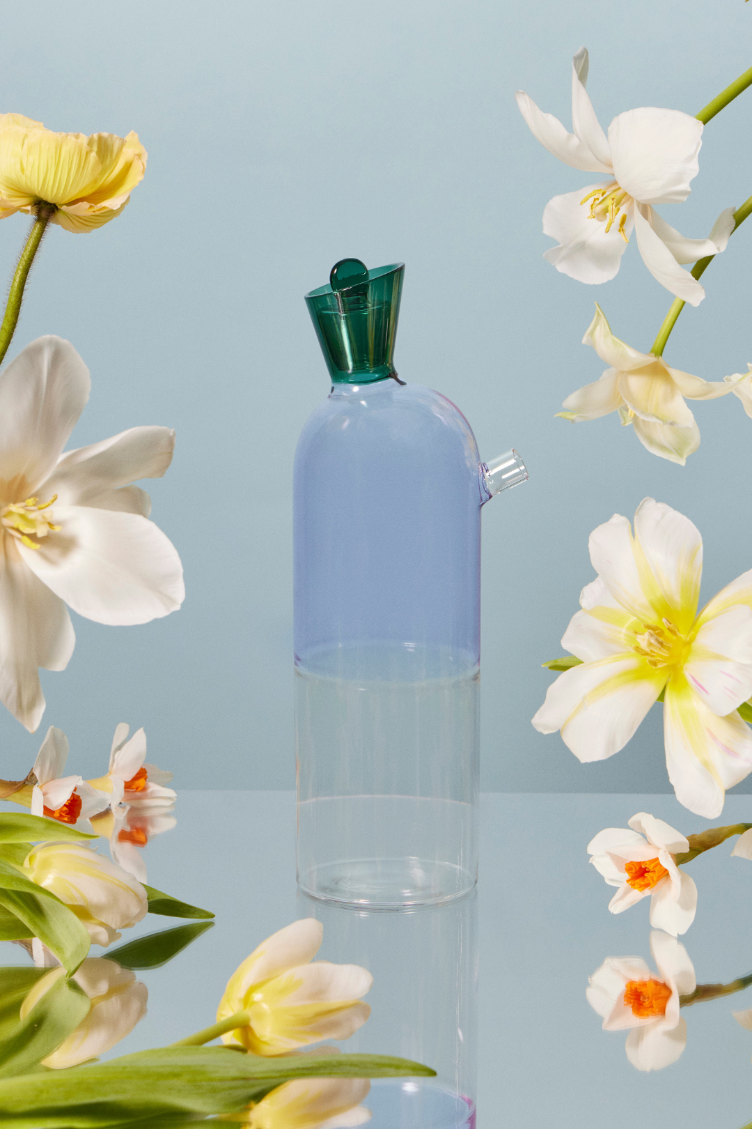 Whimsical Carafe | Hand-Blown and Dishwasher Safe Glassware